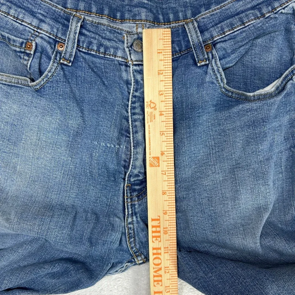 Levi's 512 Tapered Jeans Men's Blue Denim Slim Fit Stretch Zip Fly Y2K - 34X28.5
